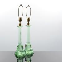 Pair of Lamps, Manner of Fontana Arte - Sold for $1,792 on 03-01-2025 (Lot 9).jpg